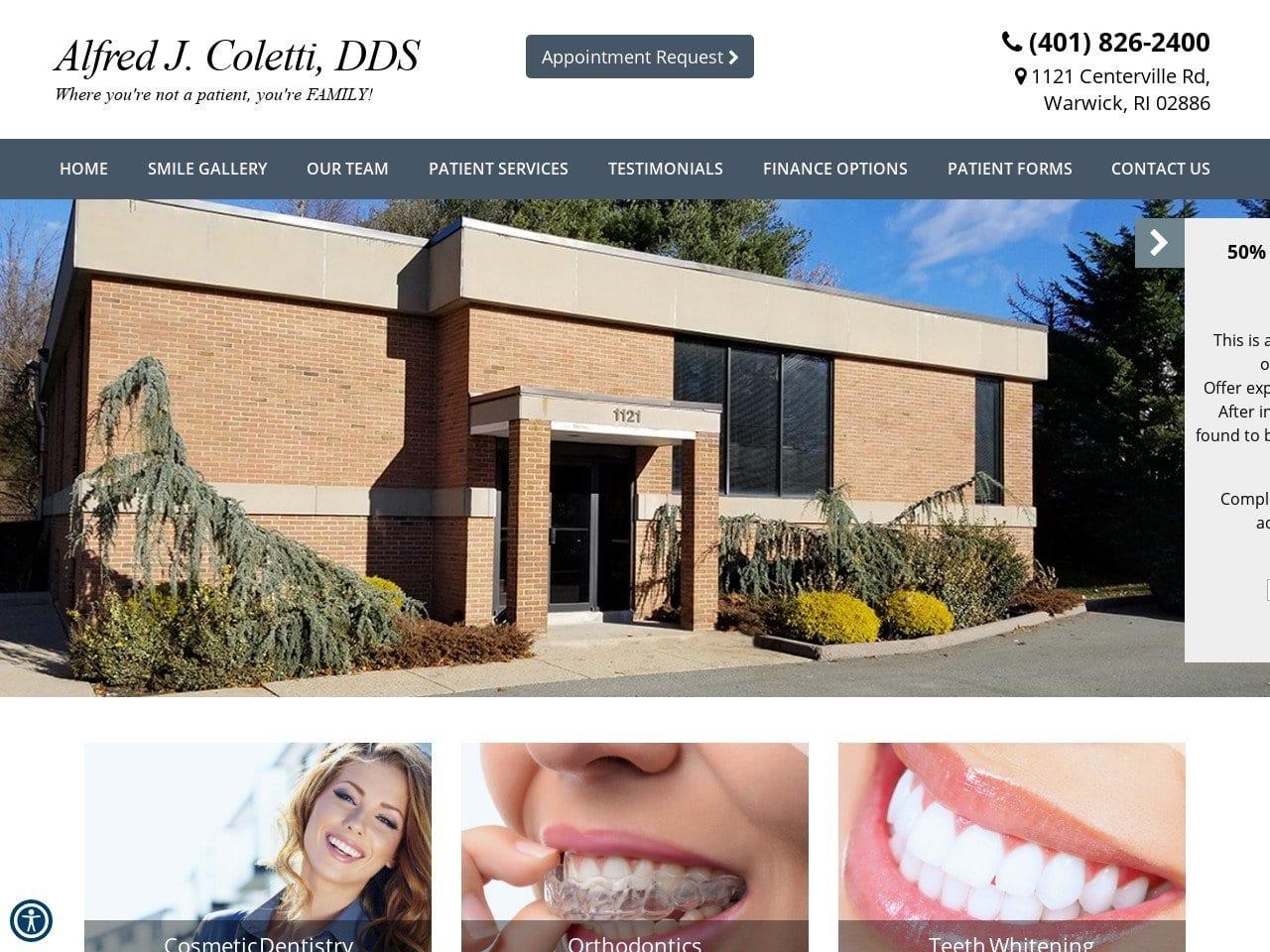 Warwick RI Dentist: Coletti Alfred J DDS