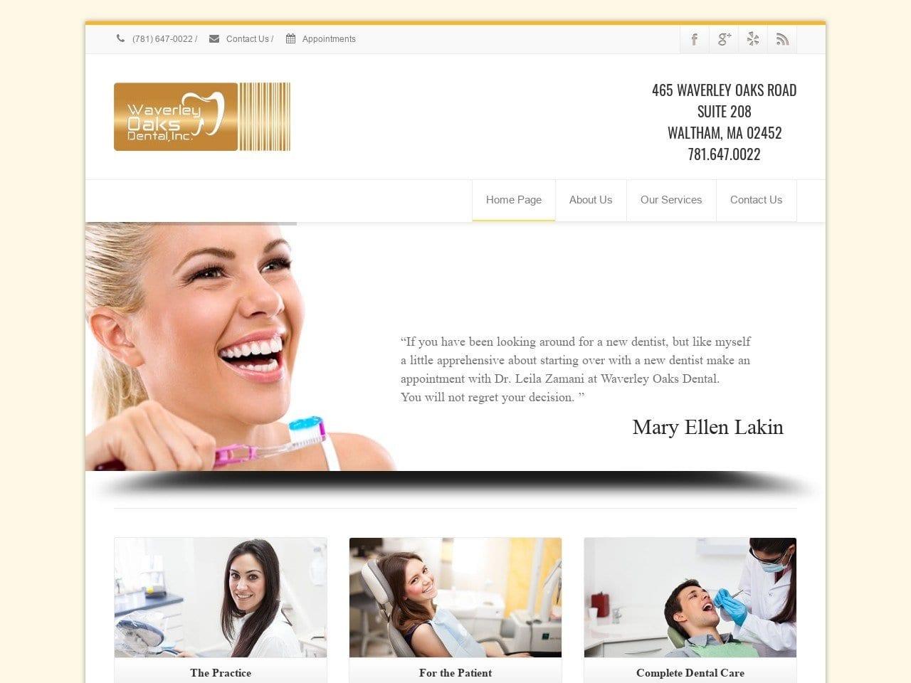 Waverley Oaks Dental Leila Zamani DMD