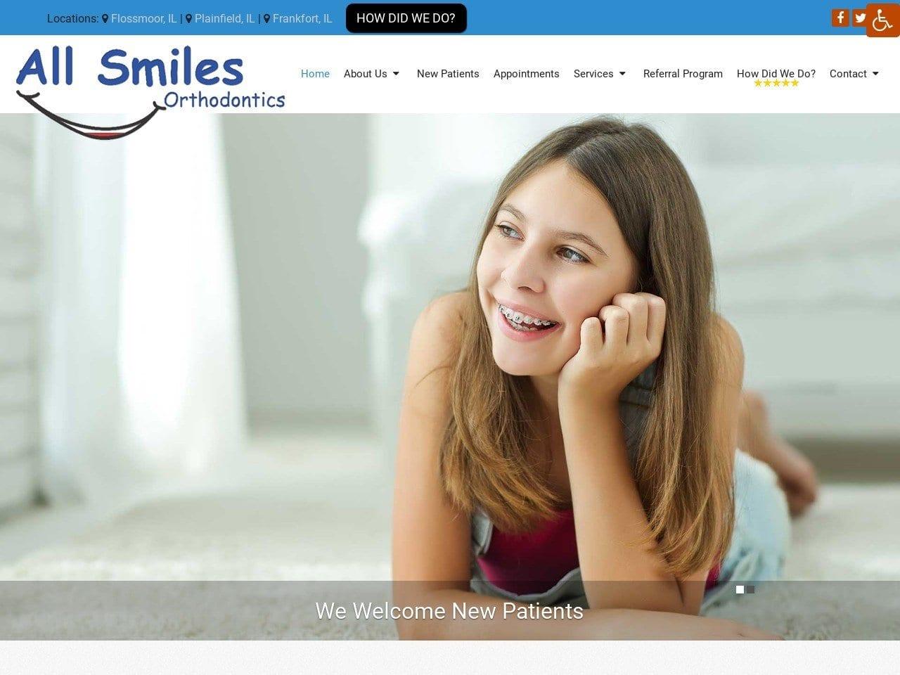 All Smiles Orthodontics screenshot