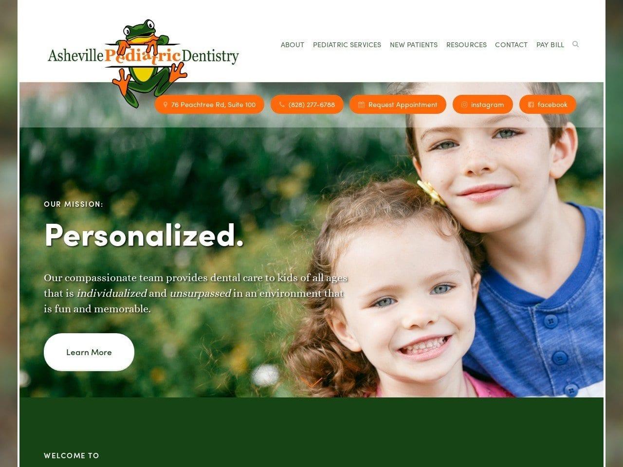 Asheville Pediatric Dentist screenshot