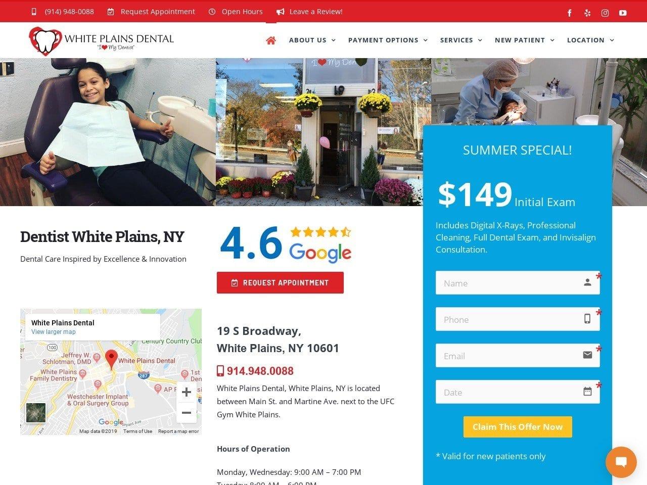 White Plains Dental screenshot