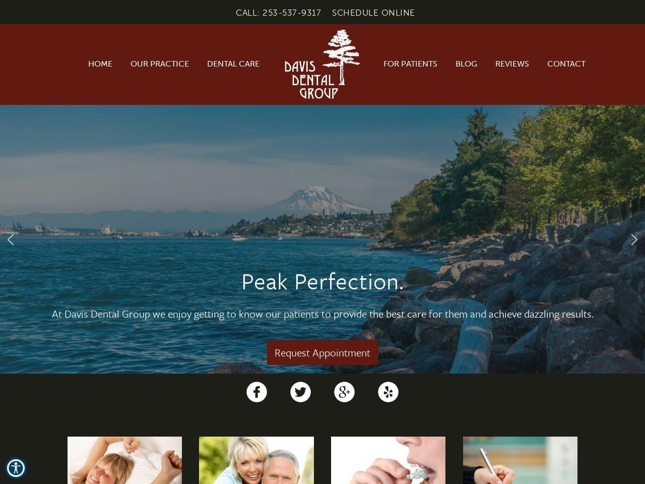 Davis Dental Group screenshot