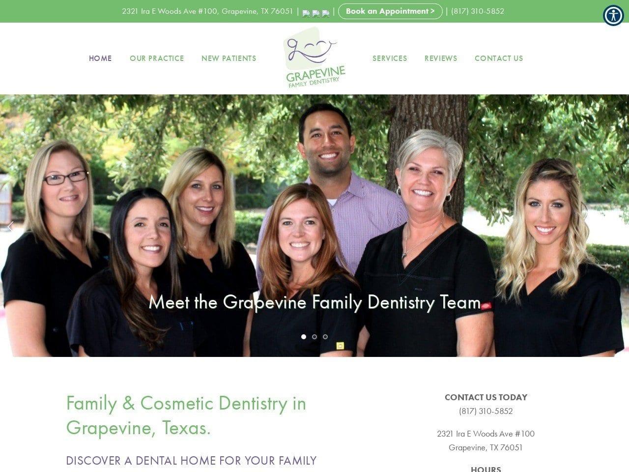 Grapevine Family Dental Paddock Arthur G DDS screenshot