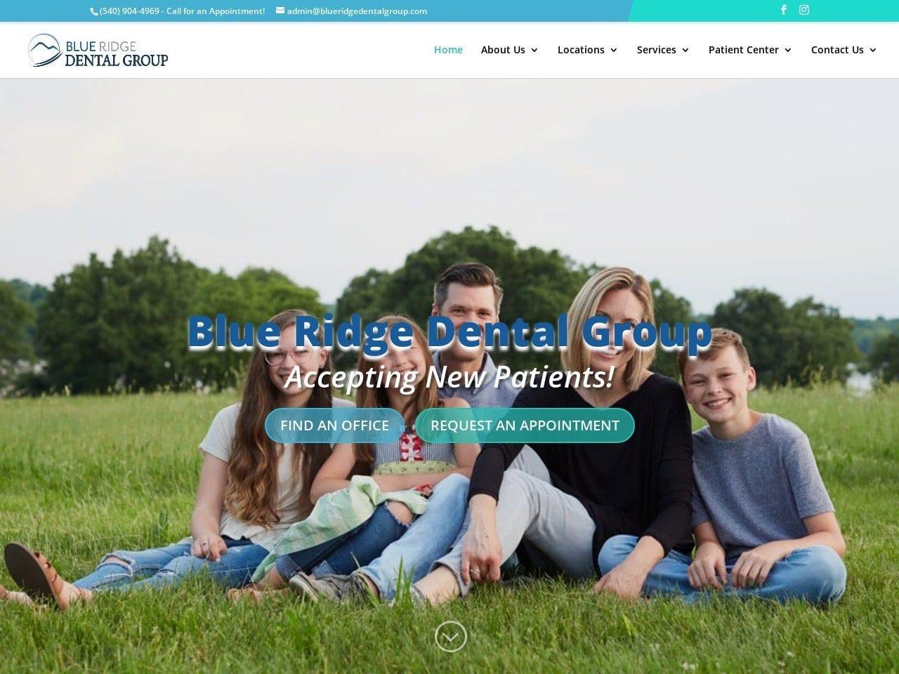 Blue Ridge Dental Group Black David DDS screenshot