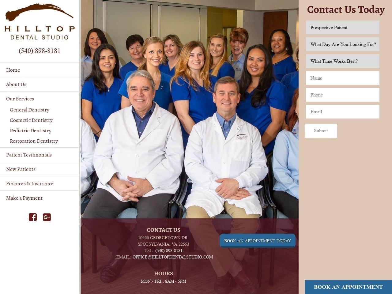 Hilltop Dental Studio screenshot