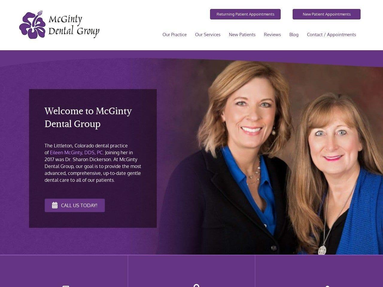 McGinty Dental Group screenshot
