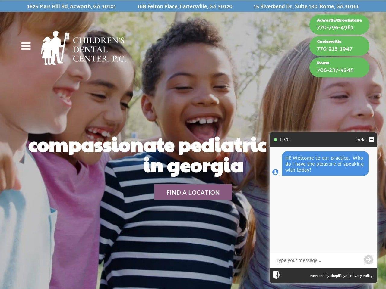 Children's Dental Center, P.C. screenshot