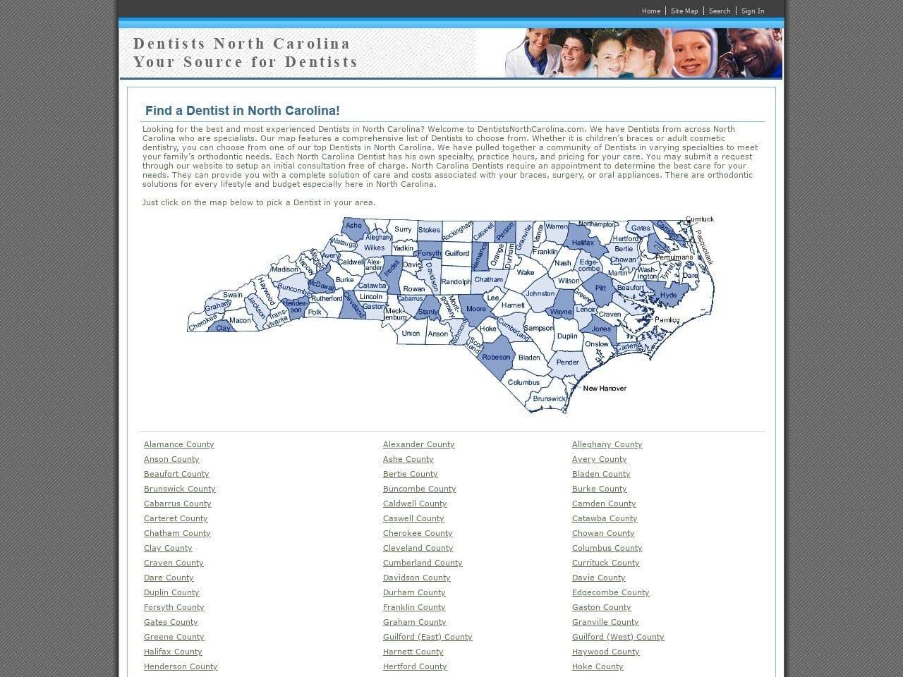 Dentists North Carolina screenshot