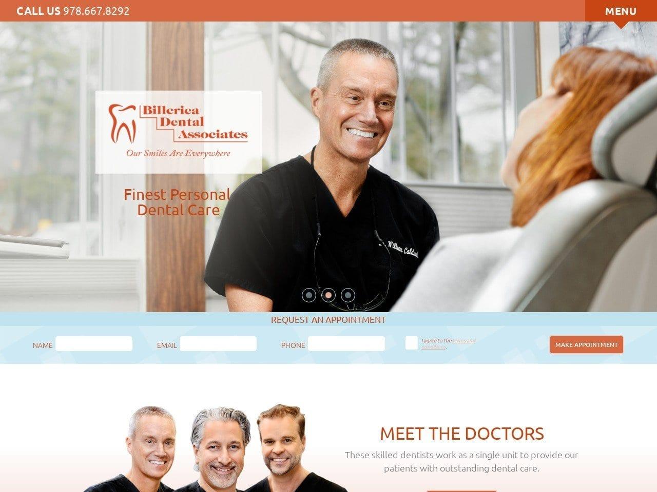 Billerica Dental Associates screenshot