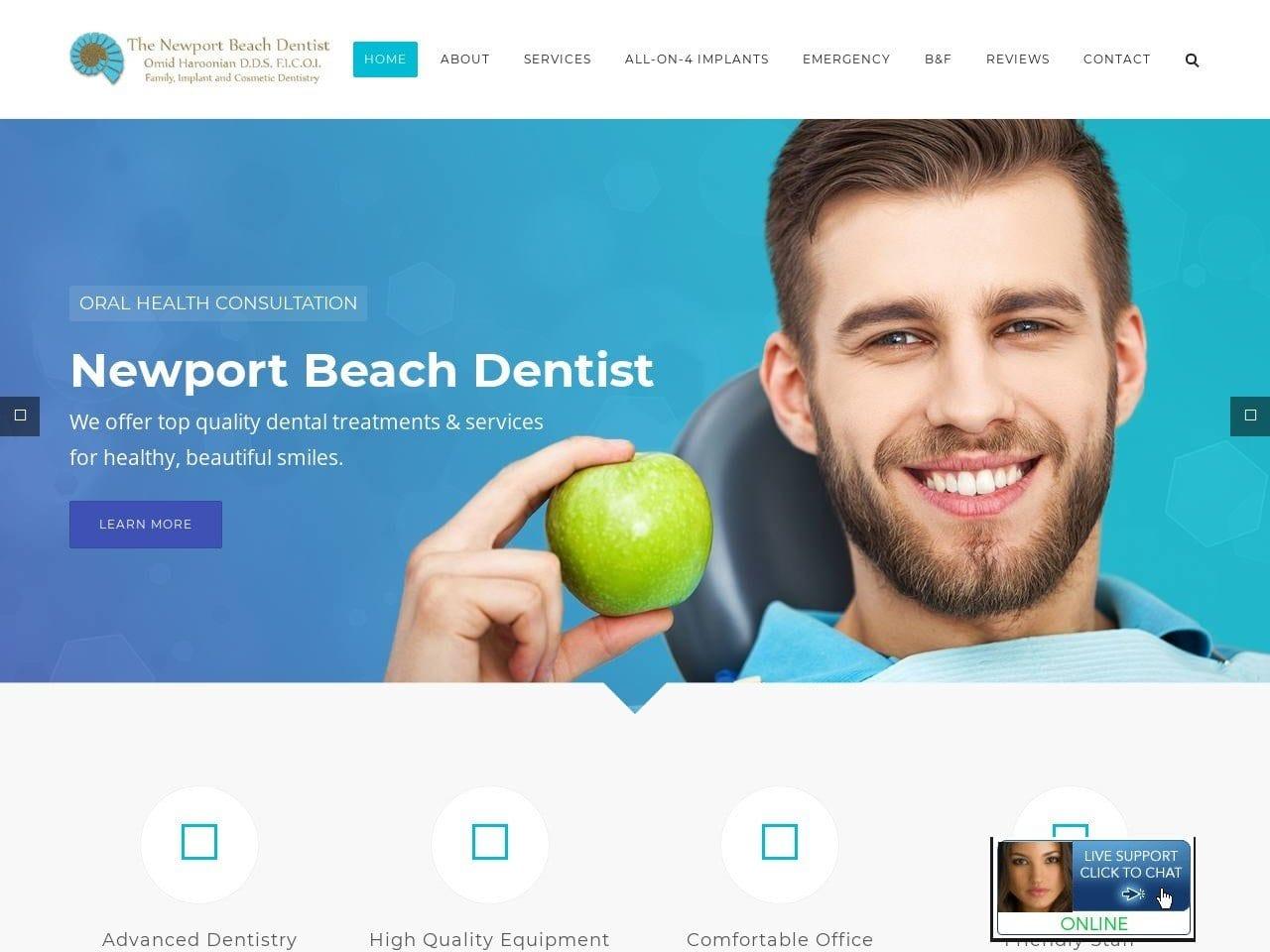 The New Port Beach Dentist screenshot