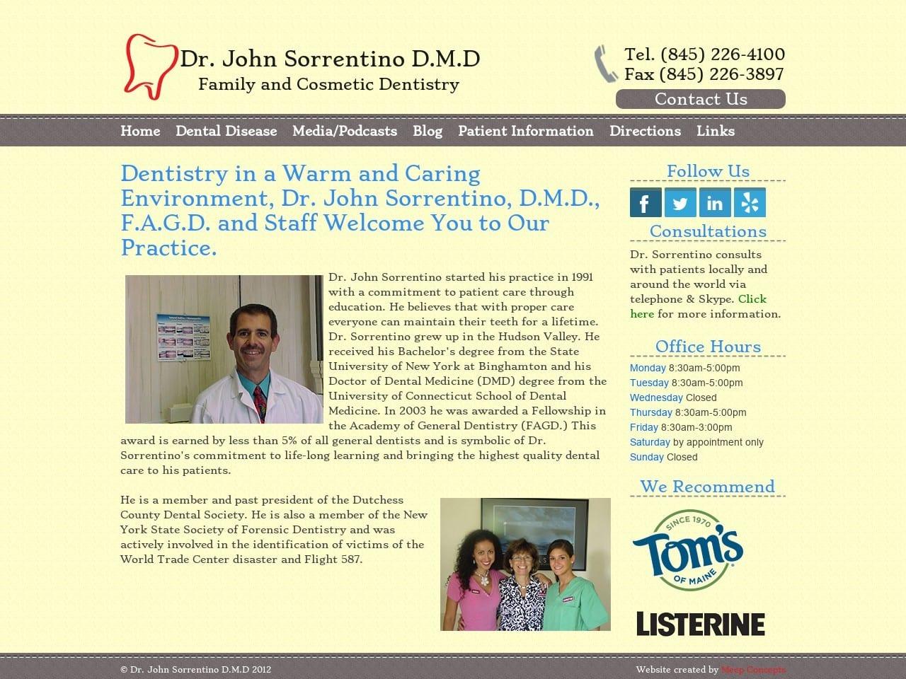 Dr. John A. Sorrentino DMD screenshot