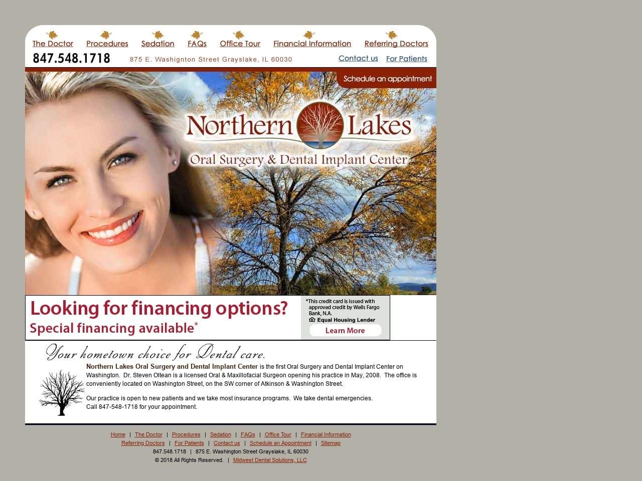 Northern Lakes Oral Surgery & Dental Implant Cen screenshot