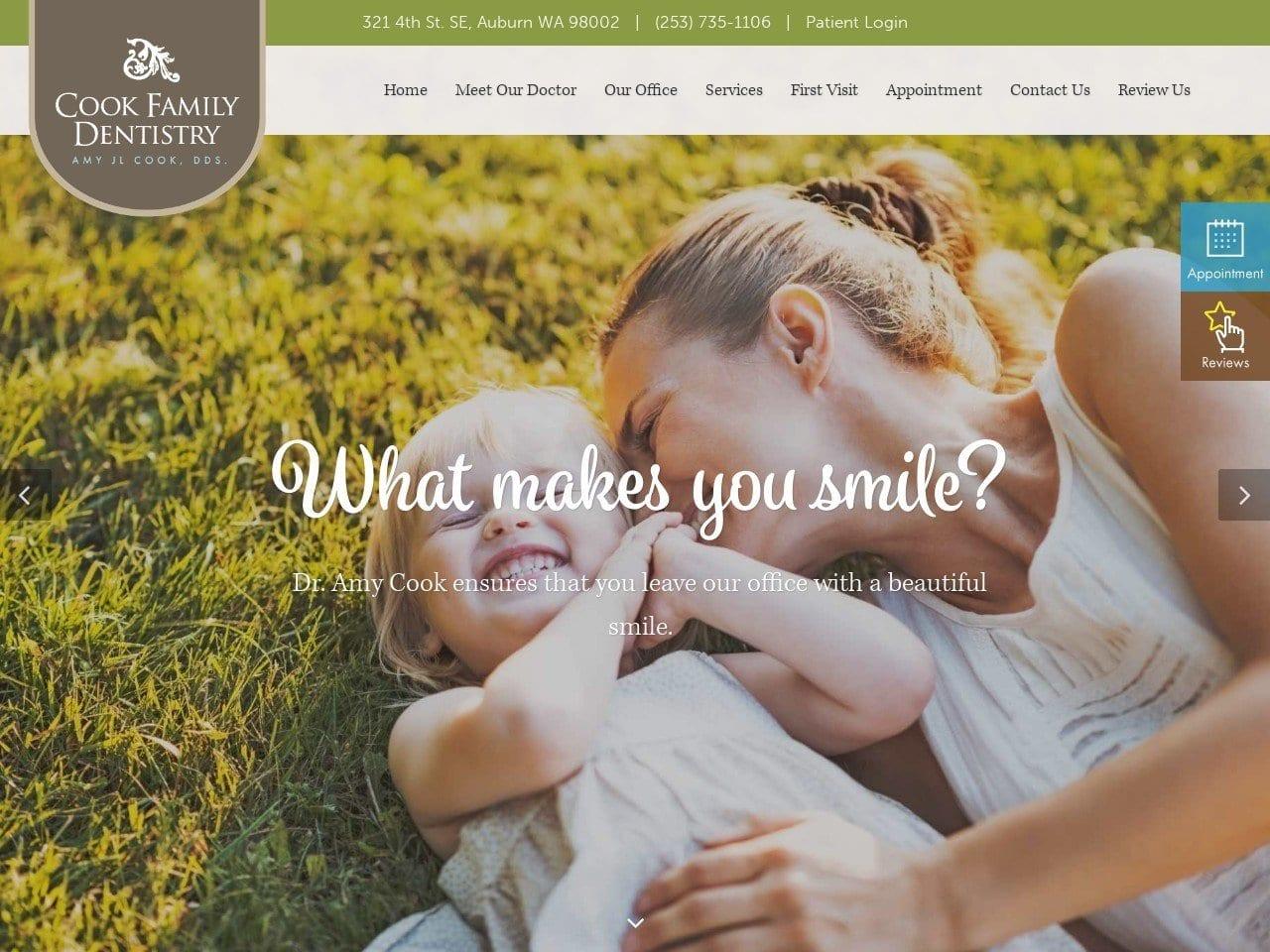 Cook Family Dentist screenshot