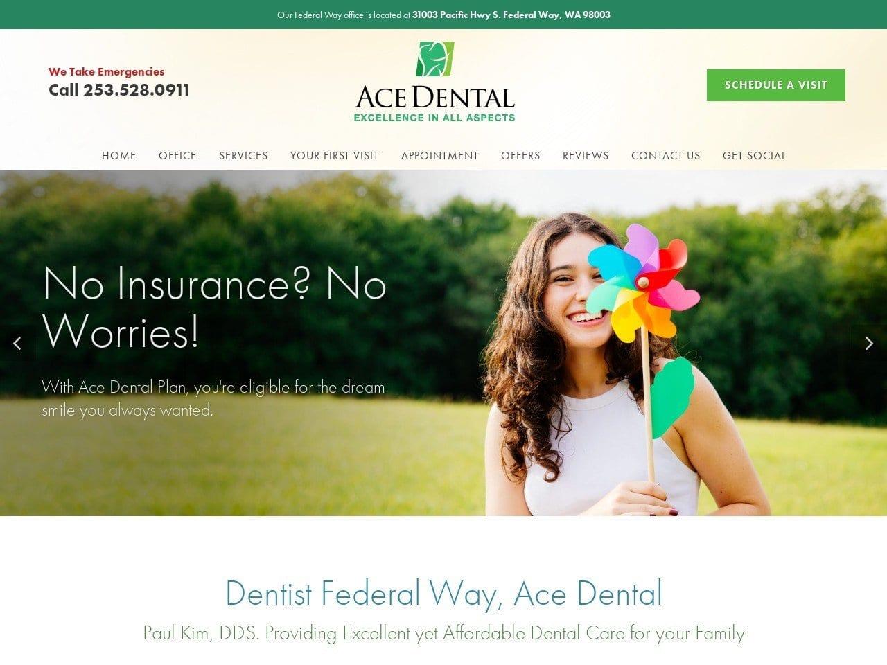 Ace Dental Clinic of Federal Way Paul Kim DDS. screenshot