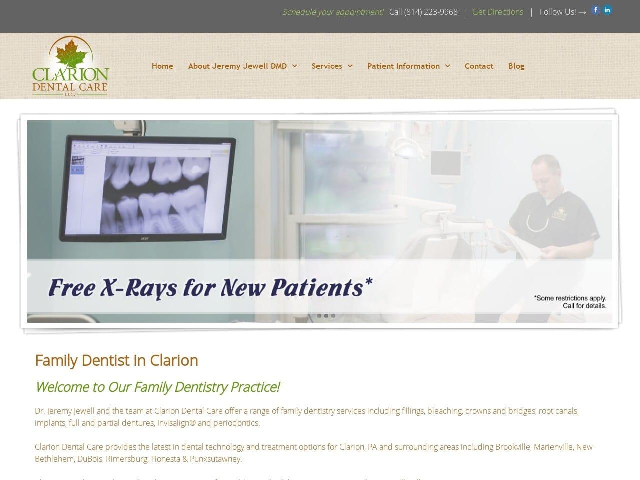 Clarion Dental Care Jeremy Jewell DMD