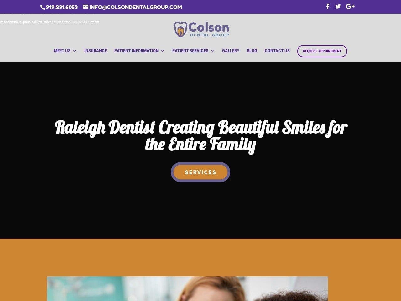 Dr. James H. Colson Jr DDS screenshot