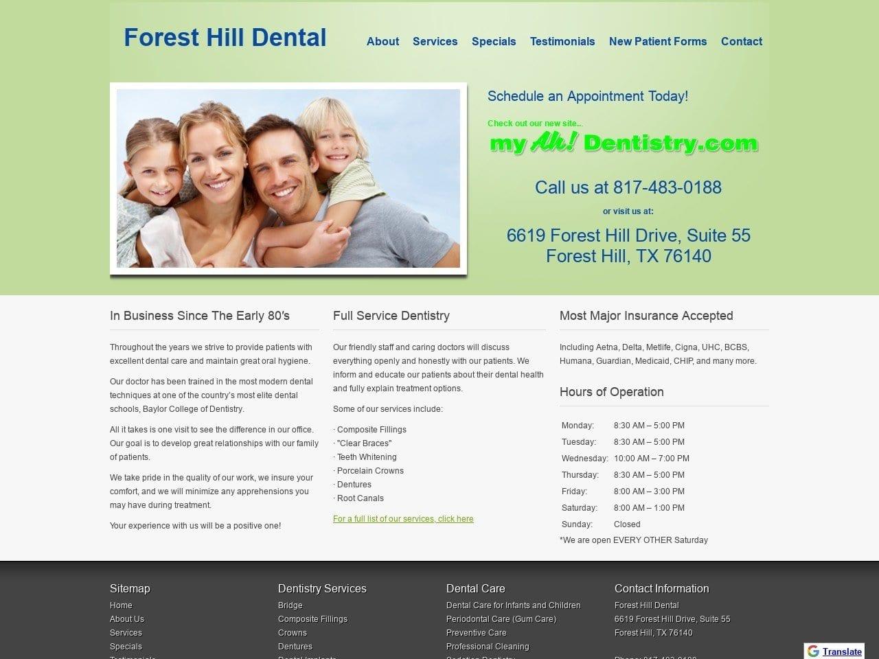 Forest Hill Dental screenshot