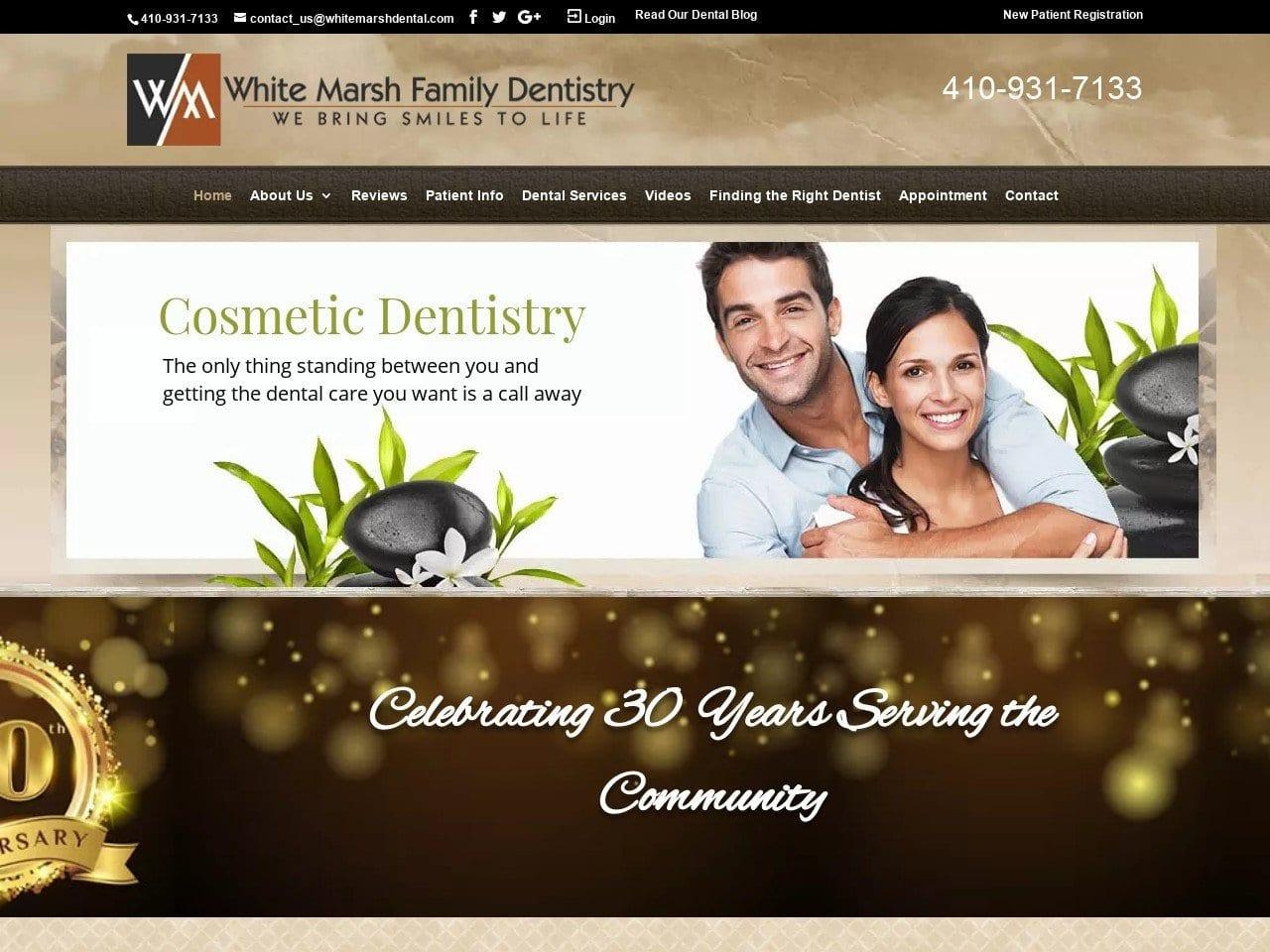 White Marsh Family Dentistry Farrugia John A DDS screenshot