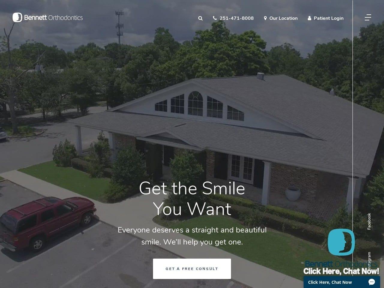 Bennett Orthodontics screenshot