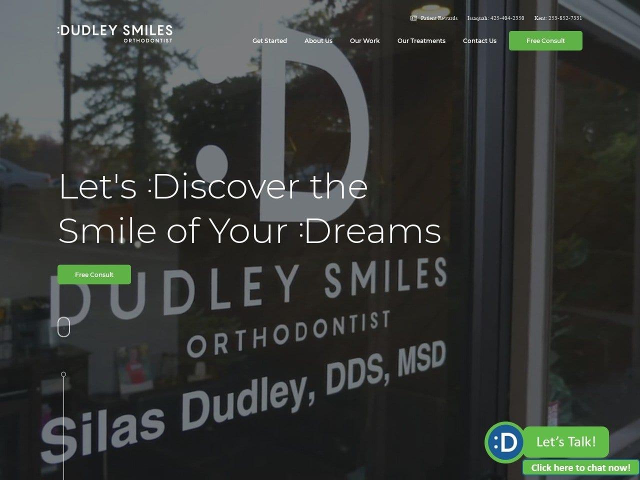 Dudley Smiles | Dr. Silas D. Dudley Orthodontics screenshot