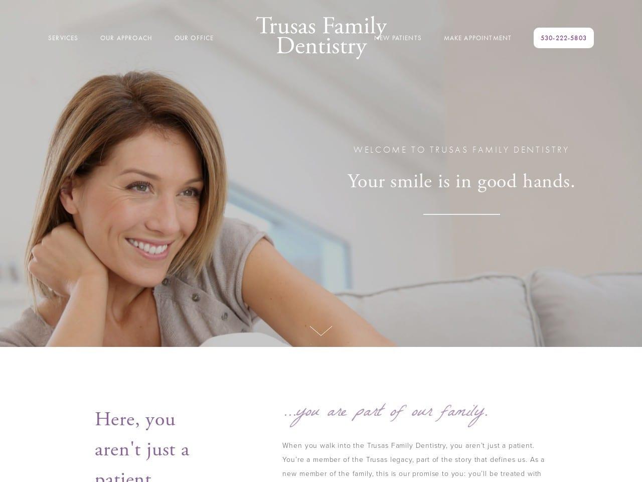 Trusas Family Dentist screenshot