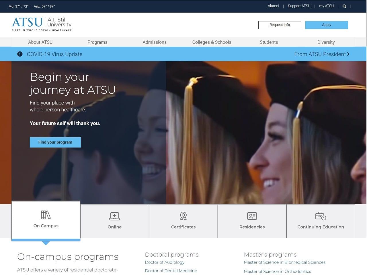 A.T. Still University screenshot