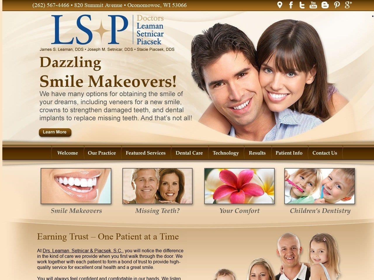 Drs. Leaman Setnicar Dentist screenshot