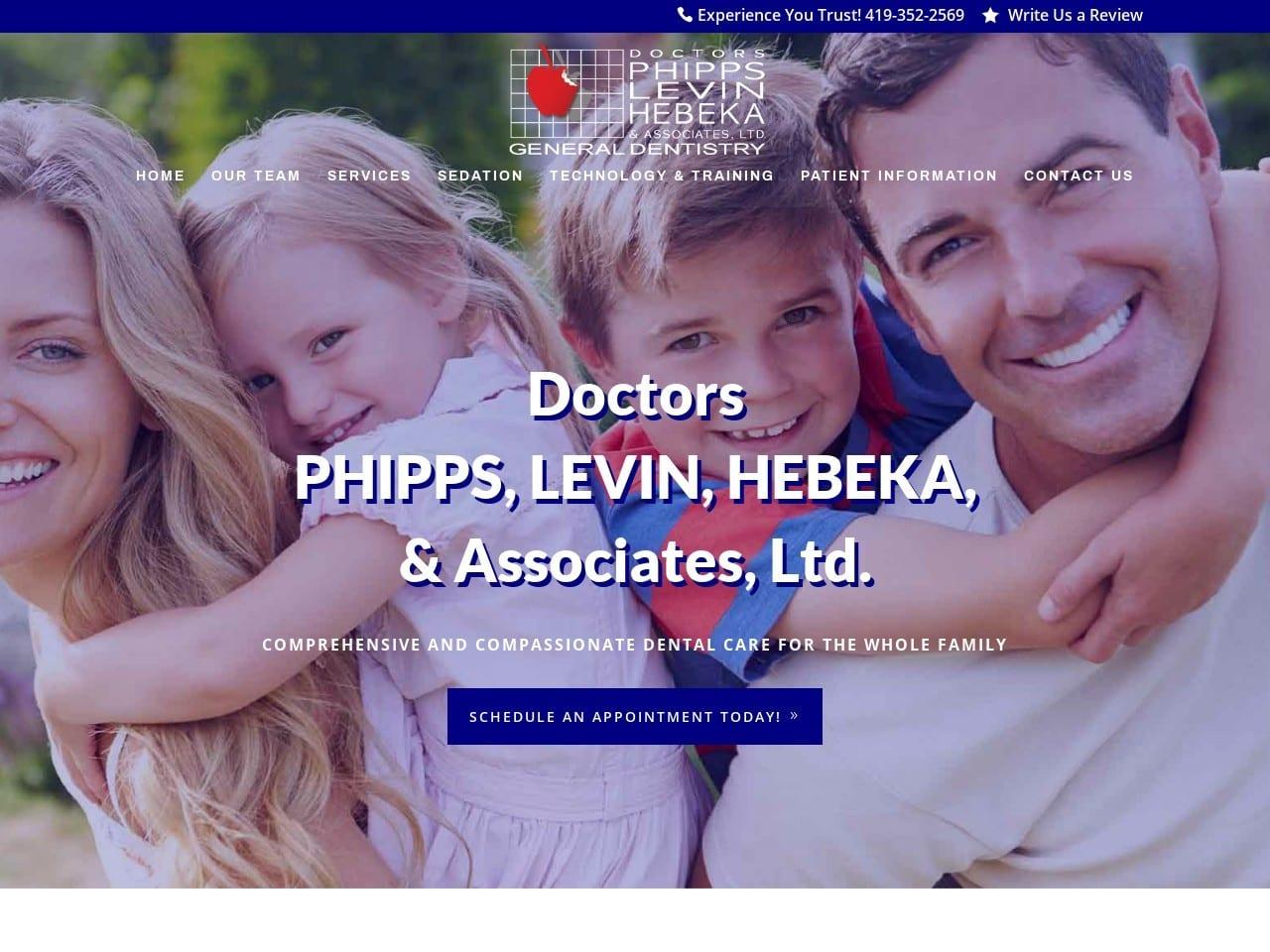 Doctors Phipps Levin Hebeka Dentist screenshot