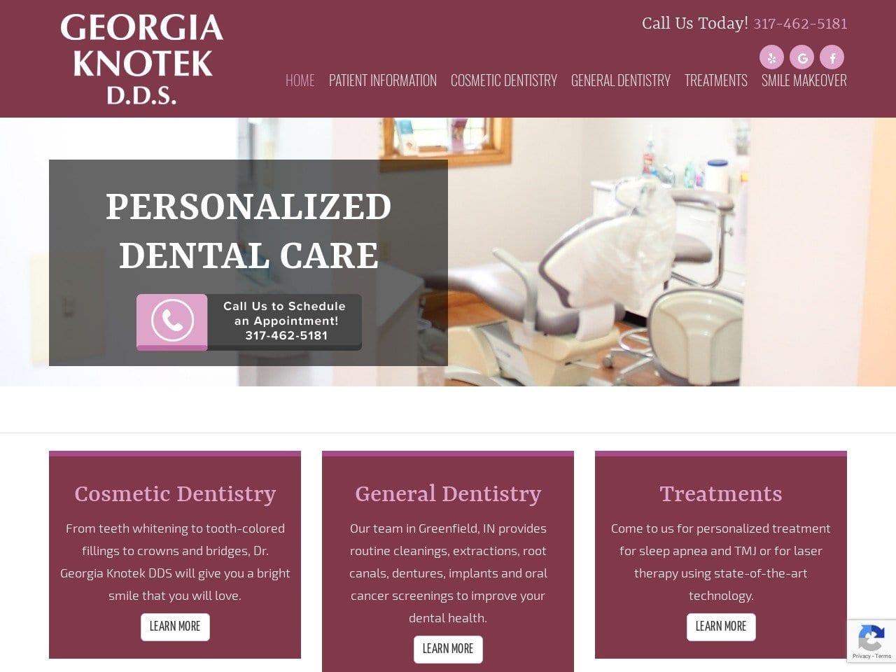 Georgia Knotek DDS screenshot