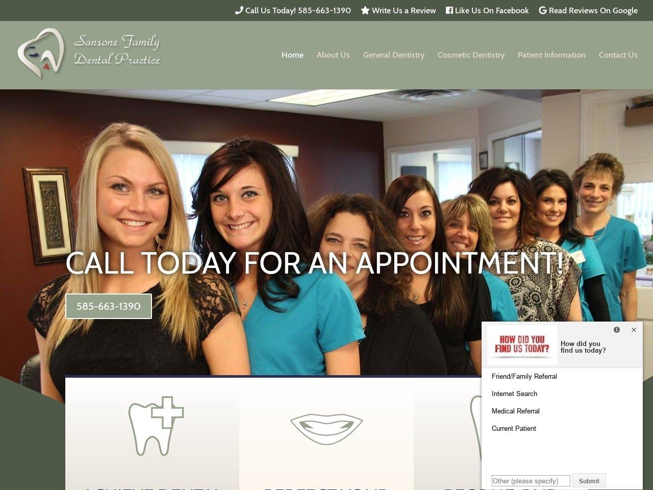 Sansone Family Dental Practice LLP screenshot