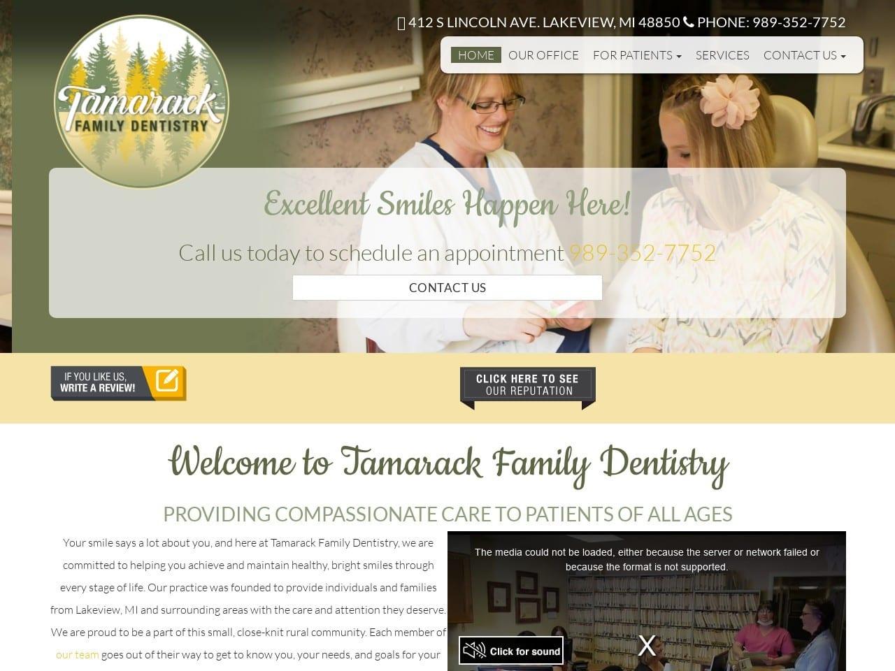Tamarack Family Dentist screenshot