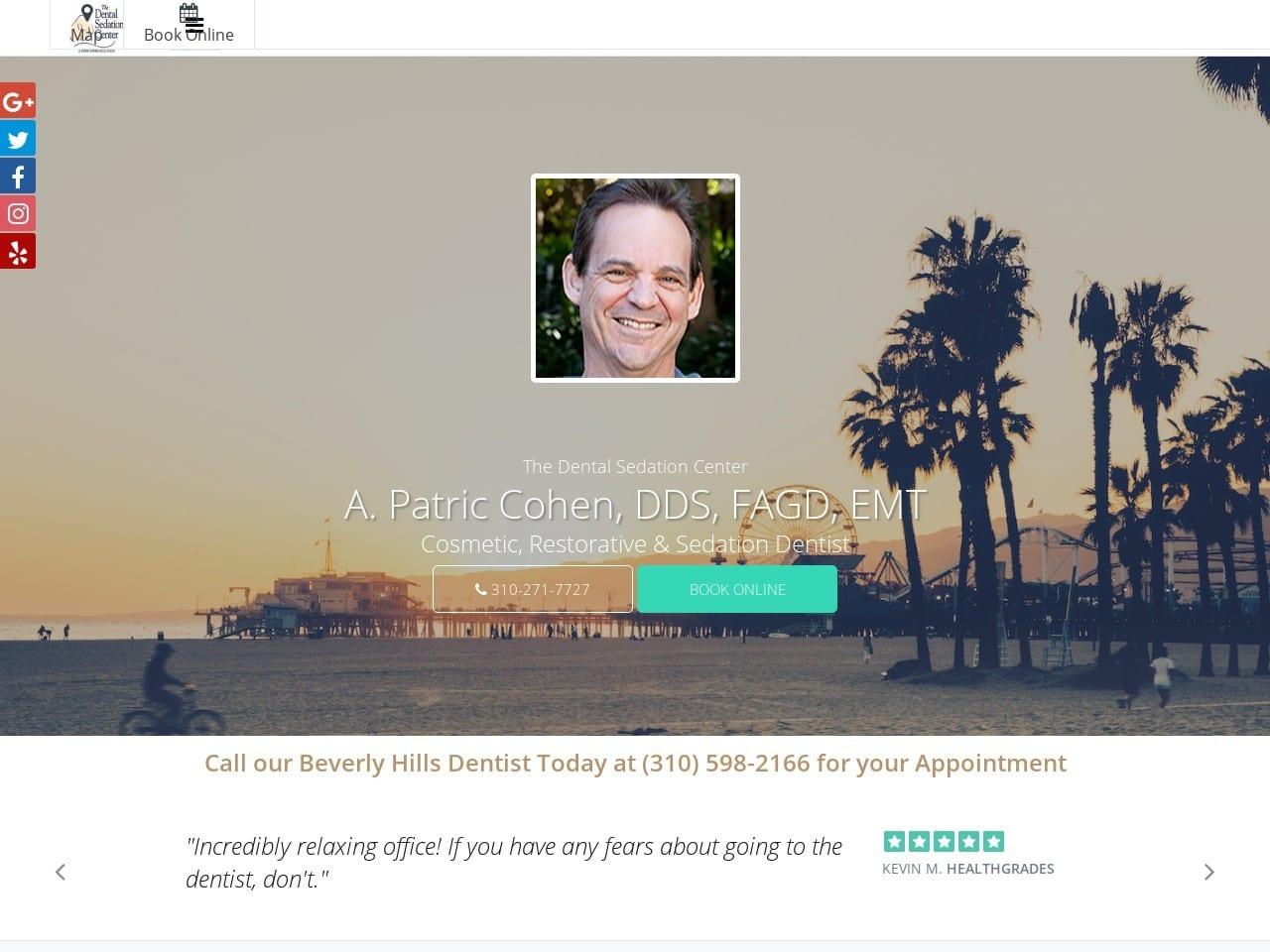 A. Patric Cohen DDS FAGD screenshot
