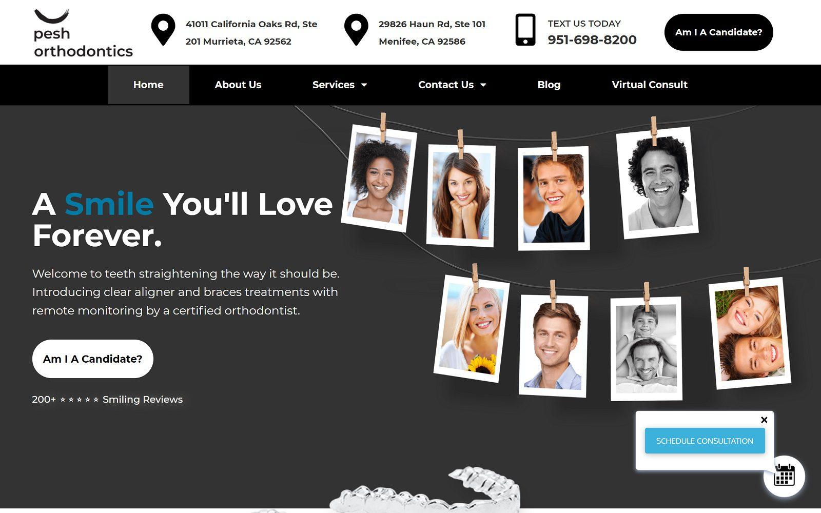 Pesh Orthodontics, Menifee screenshot