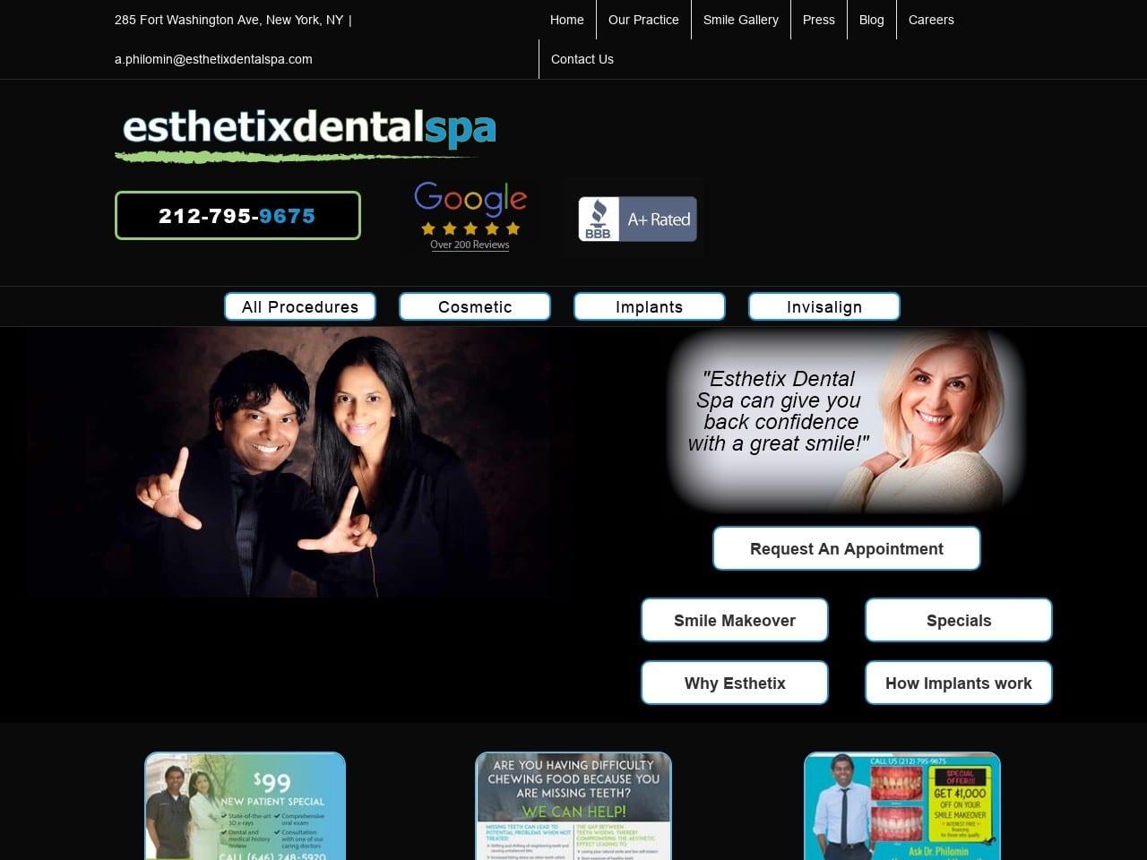 Esthetix Dental Spa screenshot