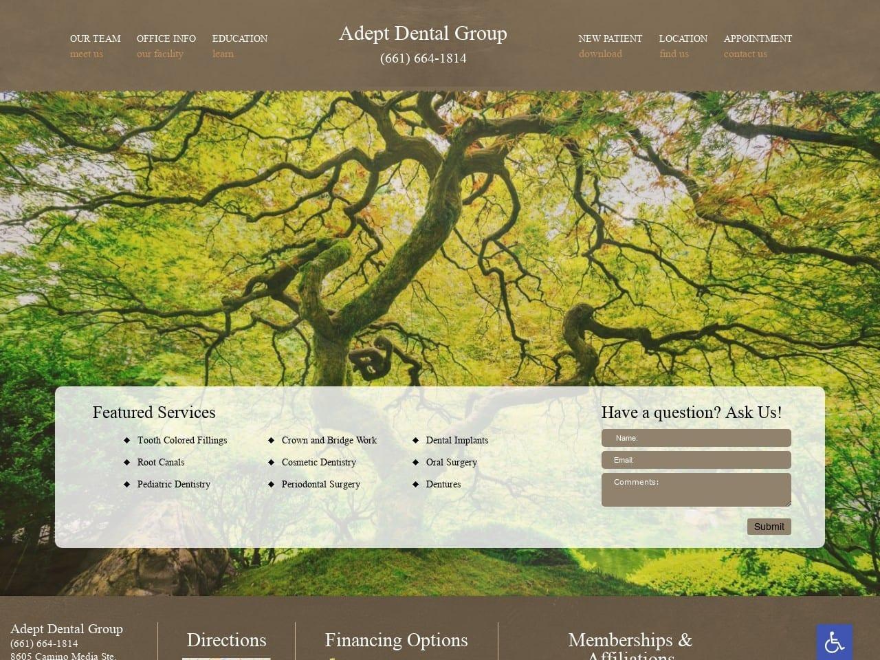 Adept Dental Group screenshot