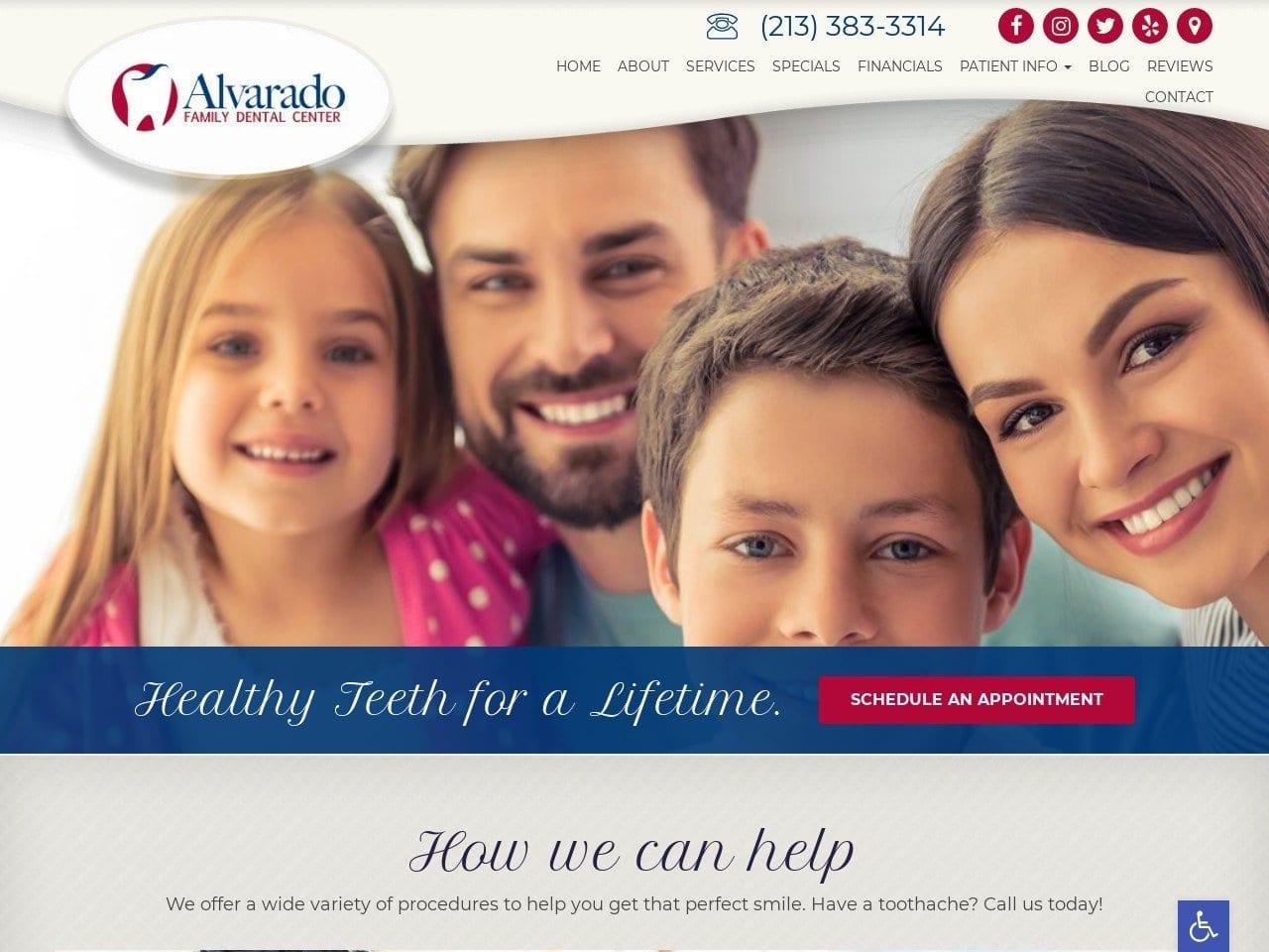 Alvarado Family Dental Center screenshot