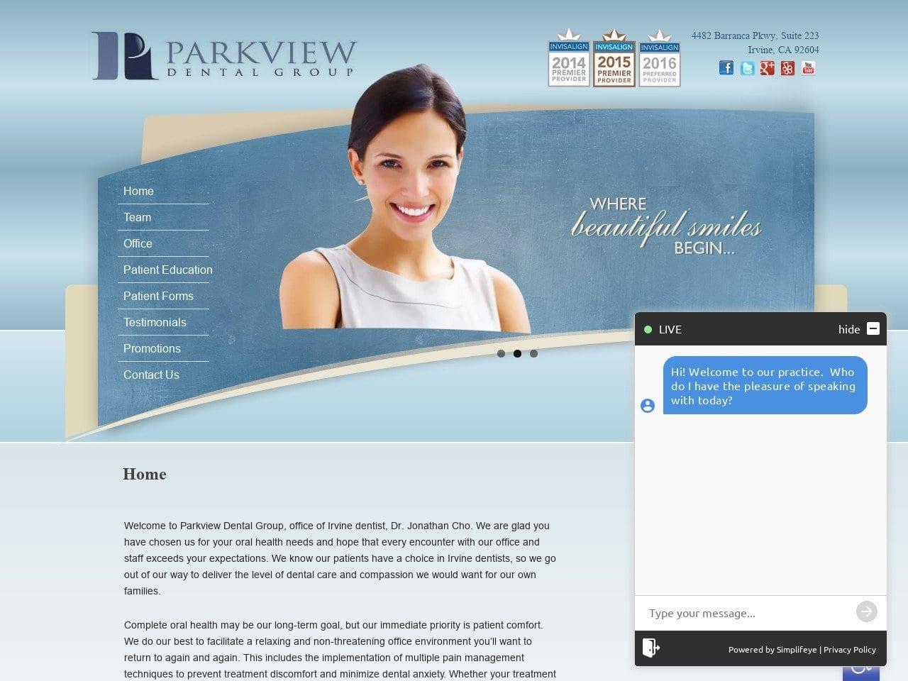 Parkview Dental Group screenshot