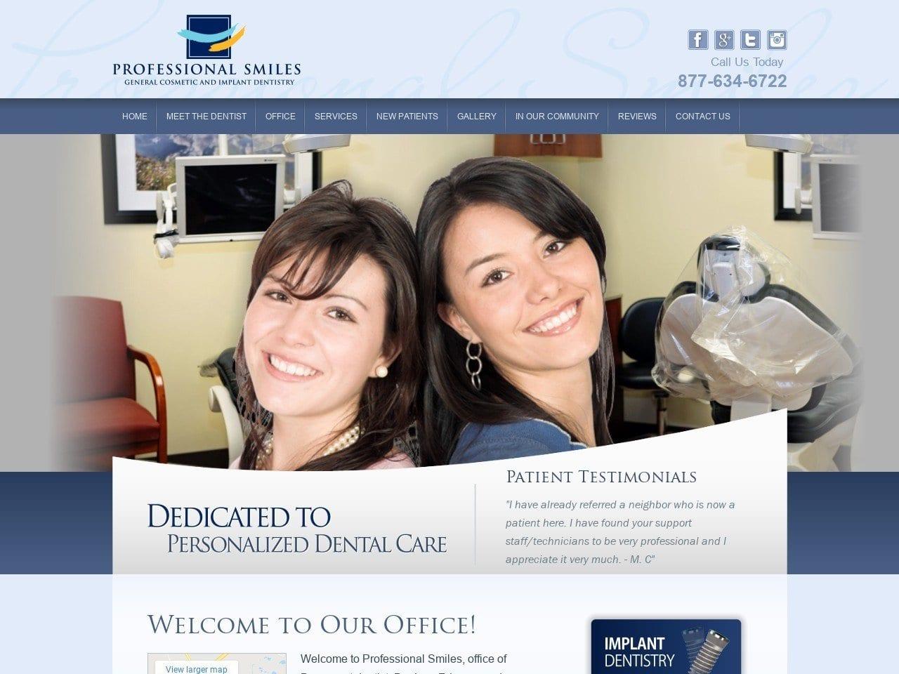Professional Smiles PLLC screenshot