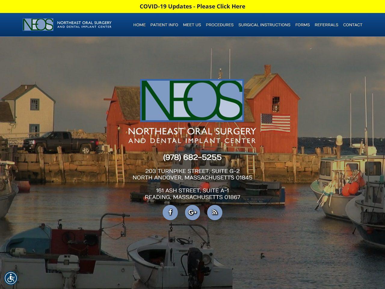 Northeast Oral Surgery & Dental Implant Center screenshot