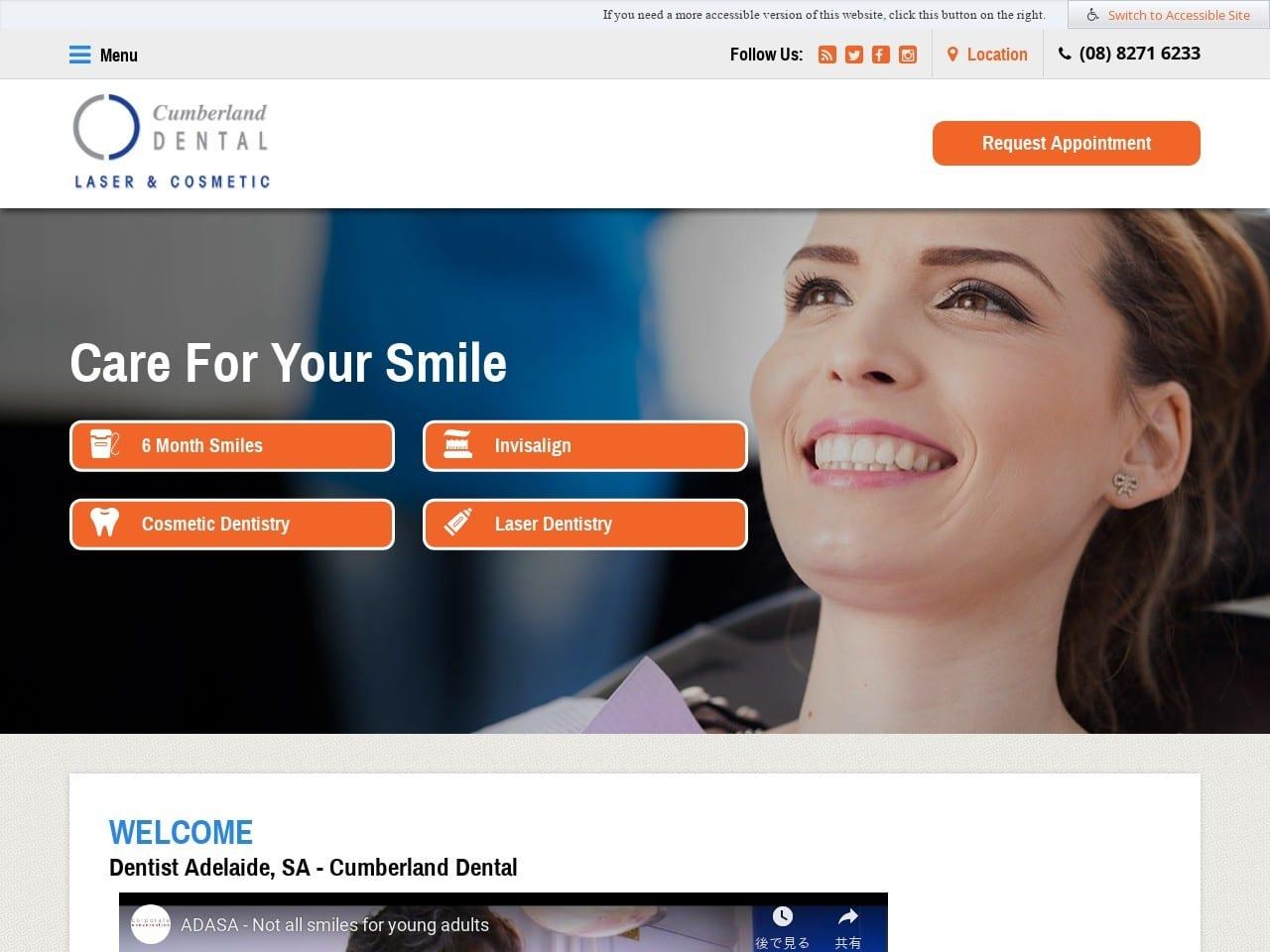Adelaide Cosmetic Dentist screenshot