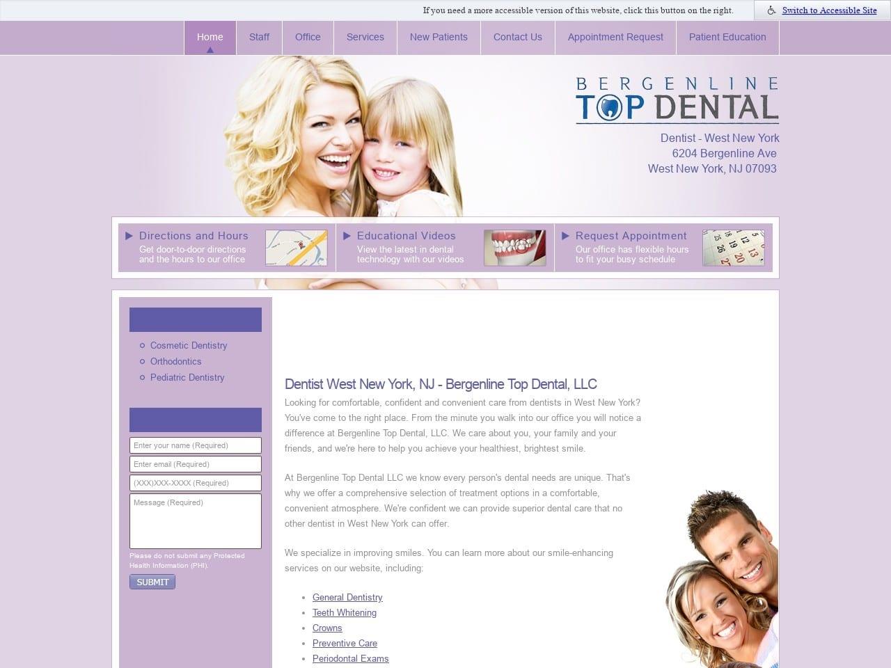 Bergenline Family Dental screenshot