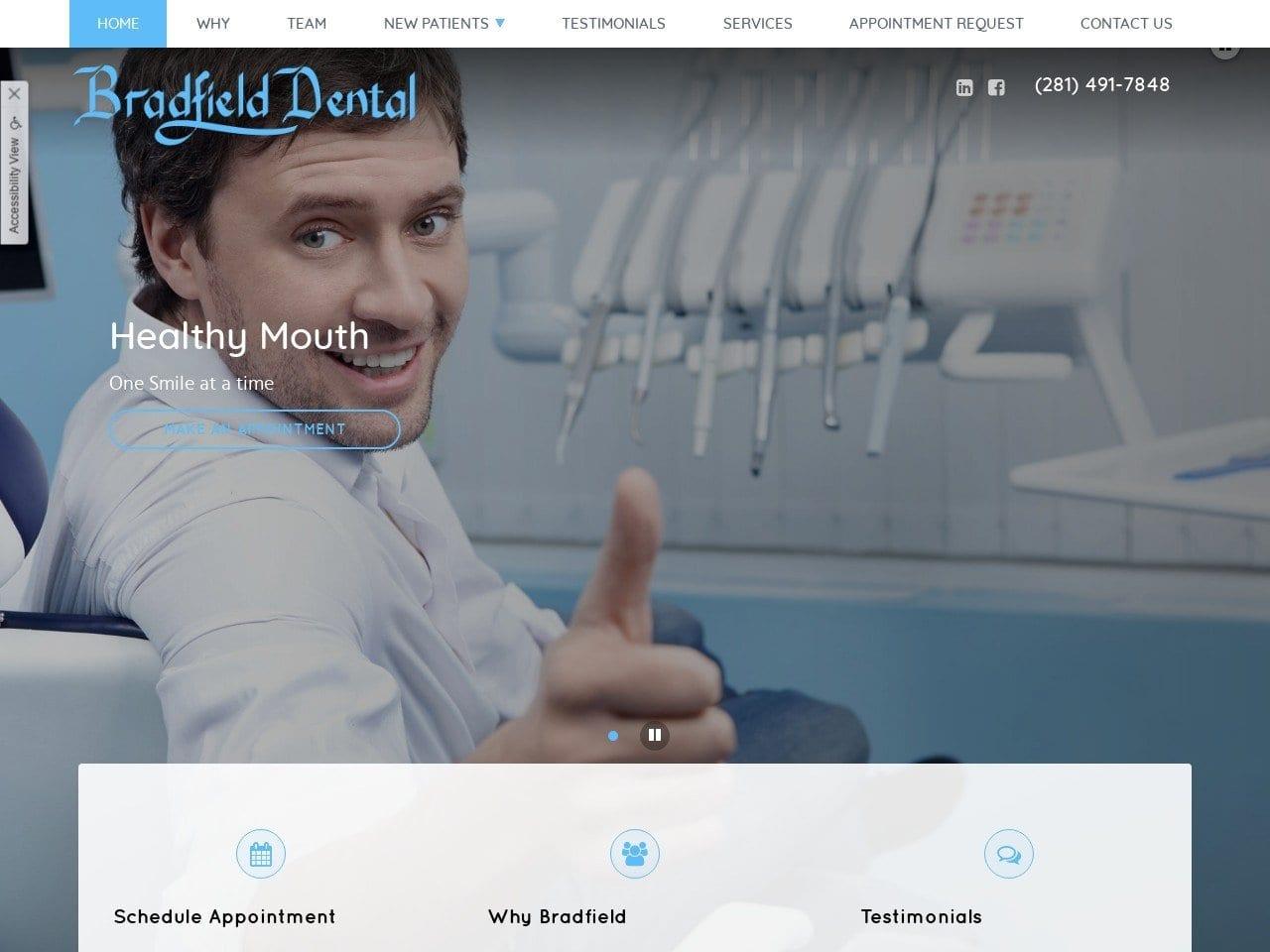 Bradfield Dental Inc screenshot