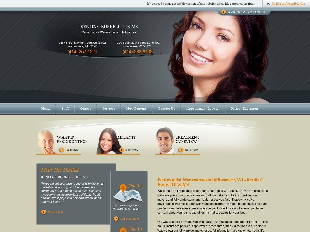 Renita Burrell DDS MS SC screenshot