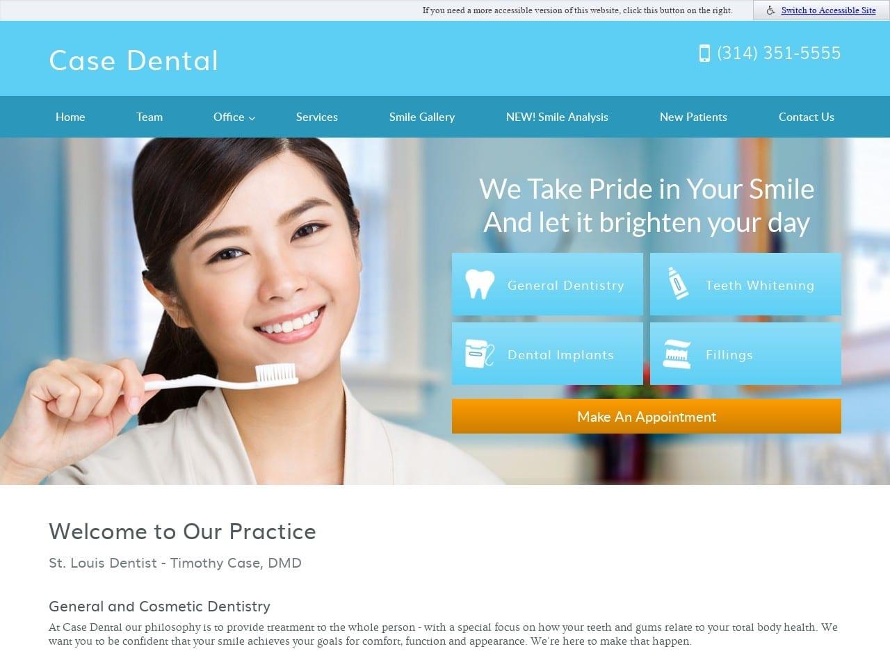 Case Dental Case Timothy G DMD screenshot