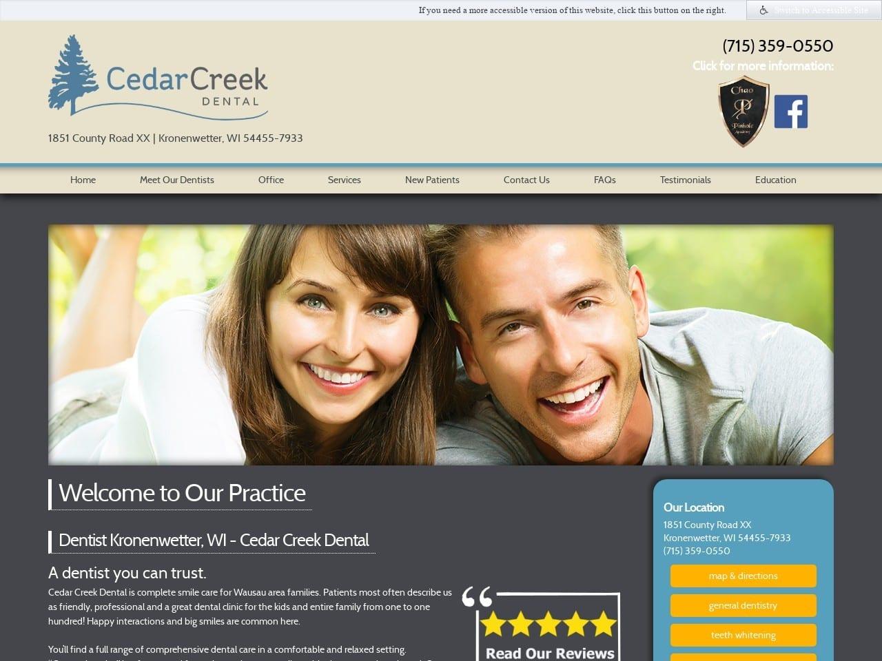 Cedarcreek Dental Wi screenshot