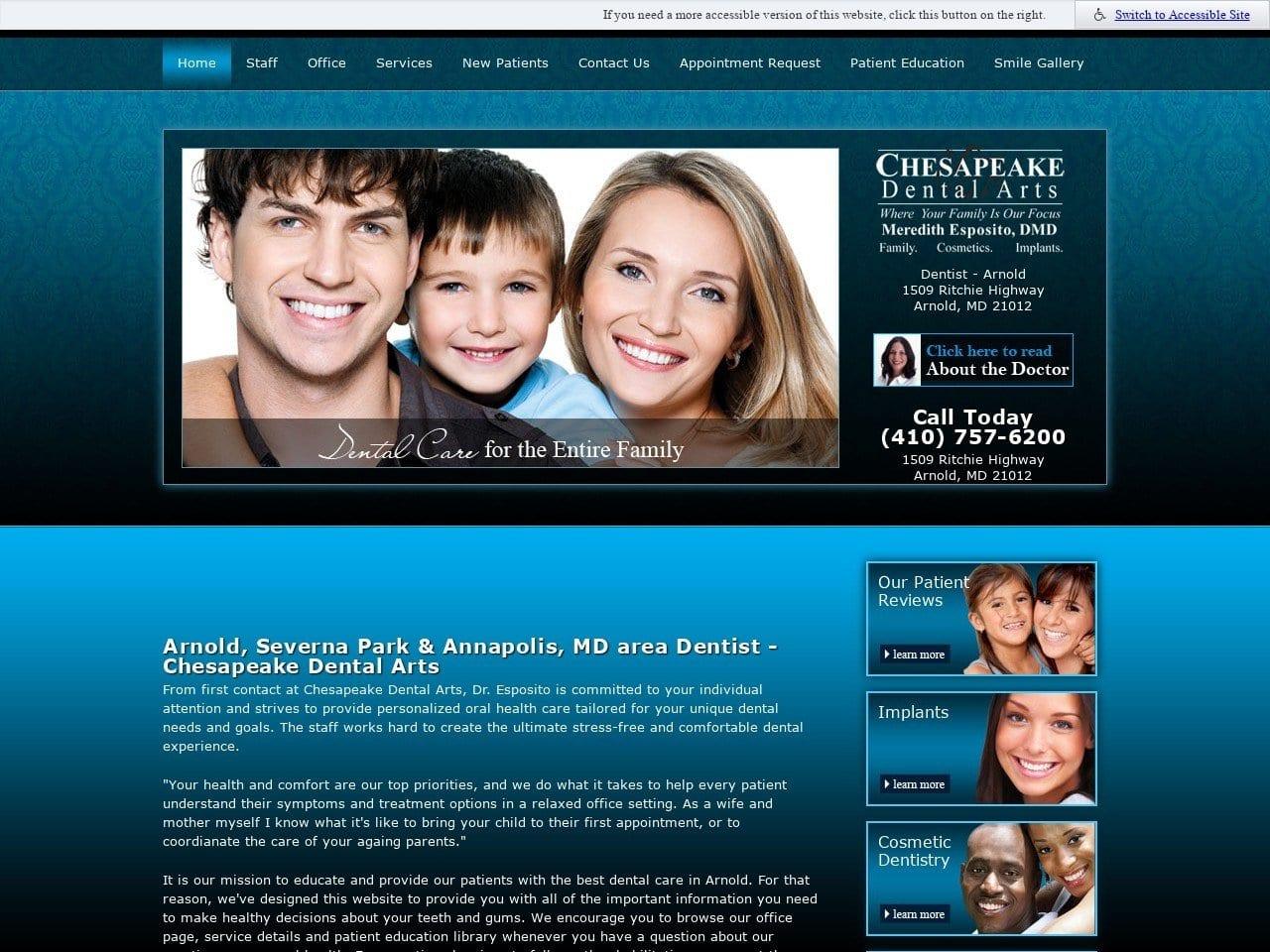 Chesapeake Dental Arts screenshot
