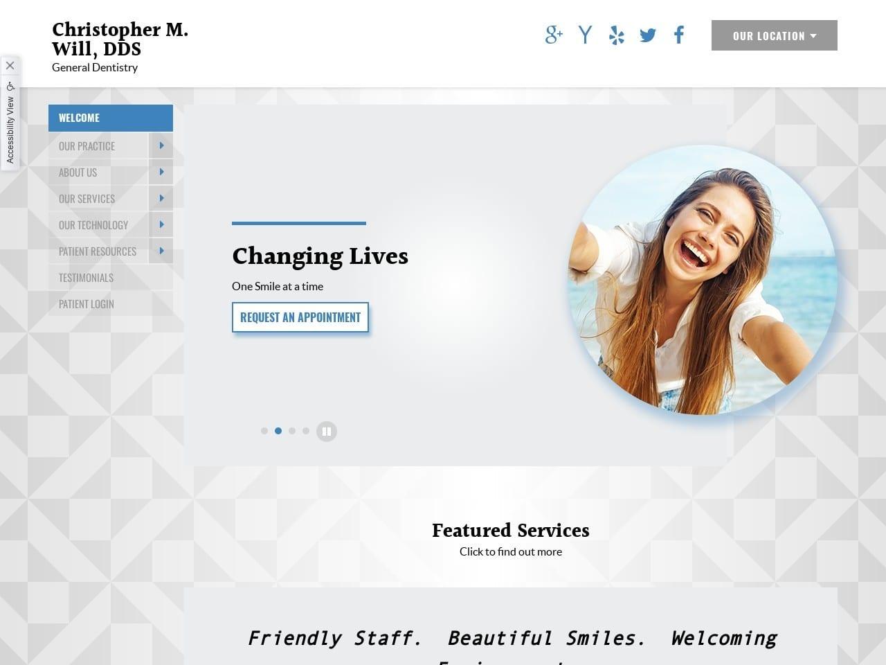 Christopher M. Will DDS screenshot
