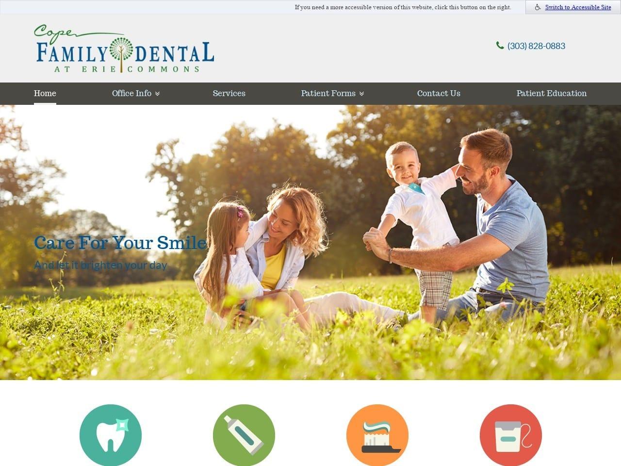 Cope Family Dental at Erie Commons
