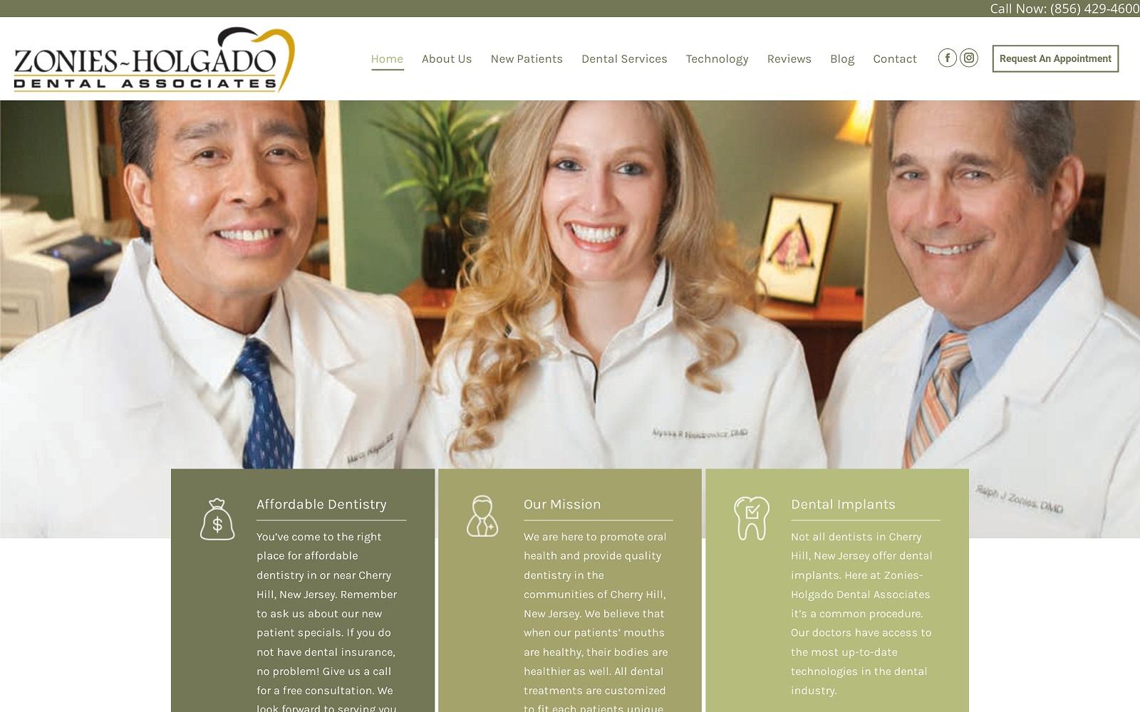 Zonies-Holgado Dental Associates screenshot