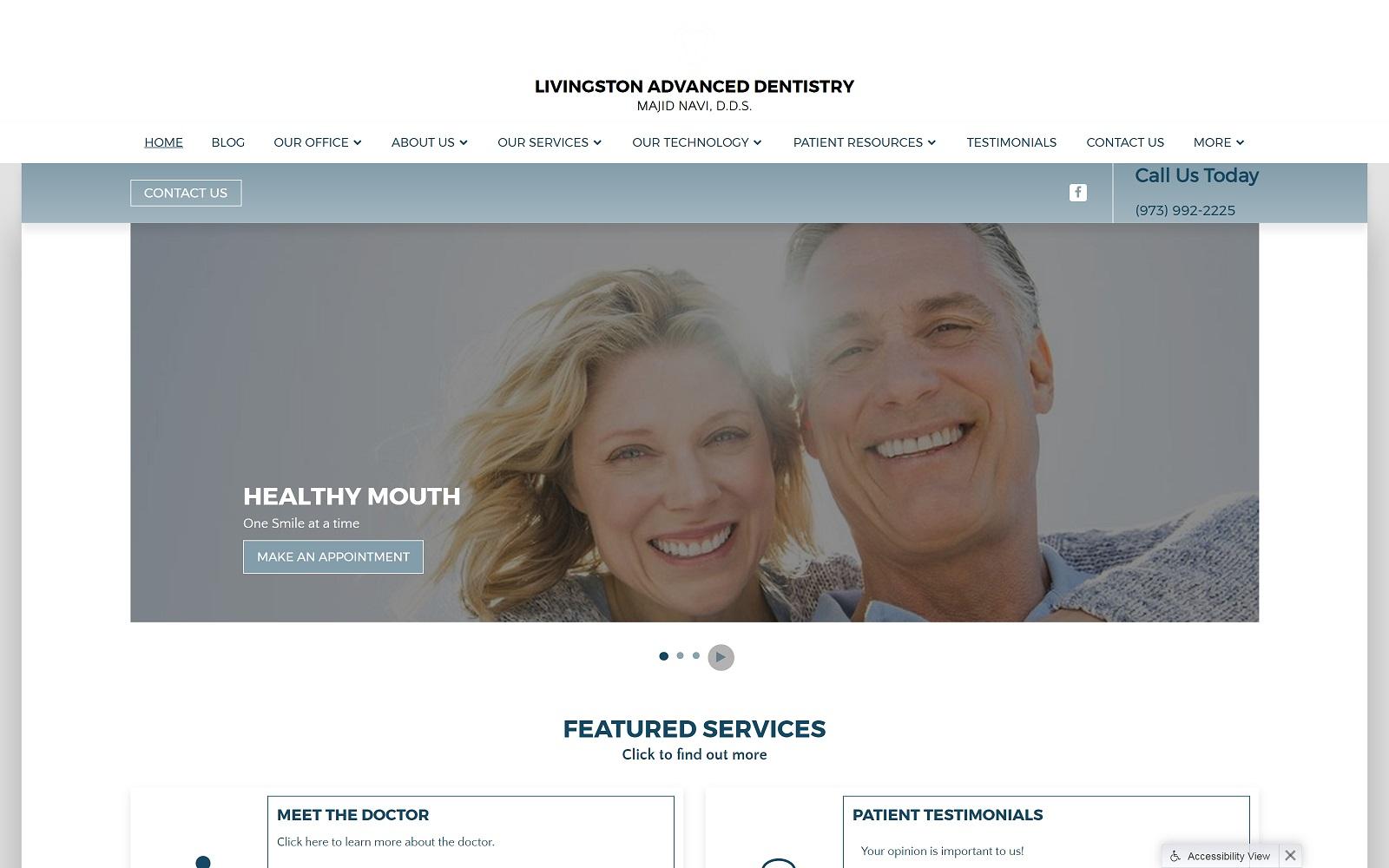 Livingston Advanced Dentistry screenshot